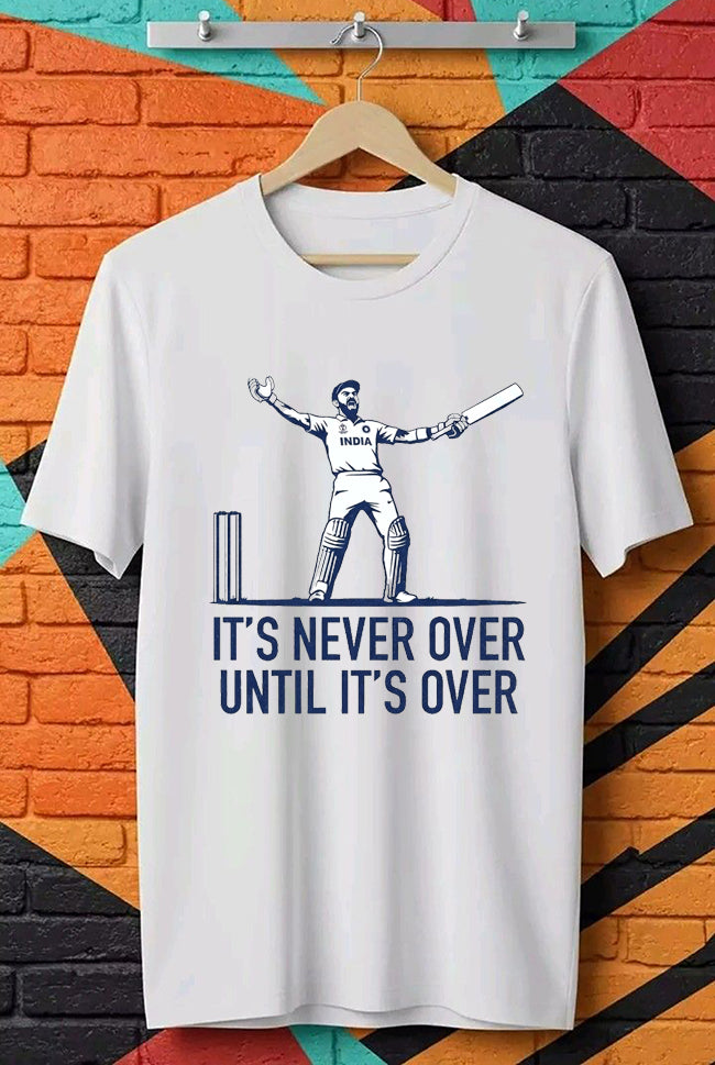 It’s Never Over Until It’s Over Cricket Graphic Tee