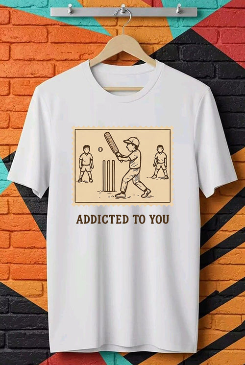 Addicted To Win Cricket Winner Mindset Graphic Tee