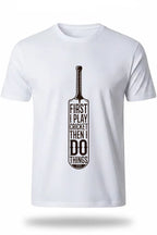 I Play Cricket First T-Shirt – Cricket Lover Graphic Tee