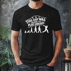 This guy was Born To Play Cricket – Cricket Lover Graphic Tee